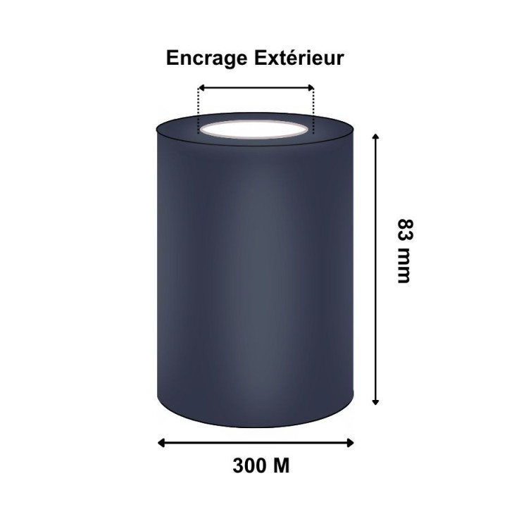 Ruban Transfert Thermique CIRE-RESINE Standard AG3 83mmx300M BFV30083AG3