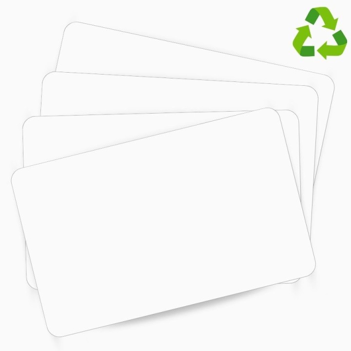 Carte PVC vierge impression Recyclée Blanche ZEBRA 104523-170– découvrez sur Althus-Office