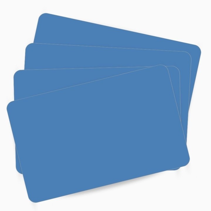 Carte PVC vierge haute qualité BLEU ZEBRA 104523-134– achetez sur Althus-Office