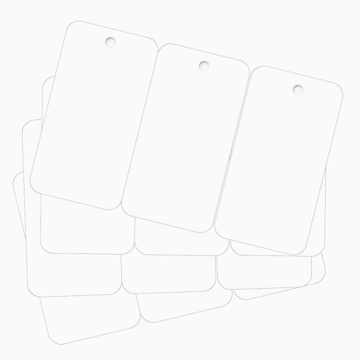 Lot cartes PVC vierges 500 sécable en 3 mini cartes perforation ronde blanche ZEBRA 104523-020  – commandez sur Althus-Office