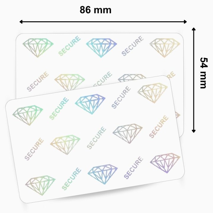 Lot cartes PVC vierges avec Hologramme diamant ZEBRA 104524-12 500 unités  – commandez sur Althus-Office
