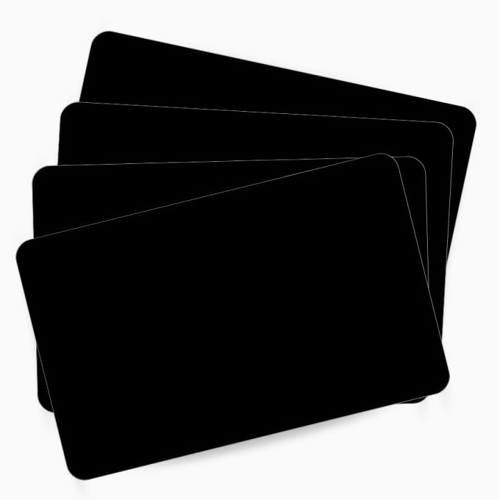 Carte PVC vierge Noir Mat ZEBRA 800050-158 pour badge entreprise – commandez sur Althus-Office