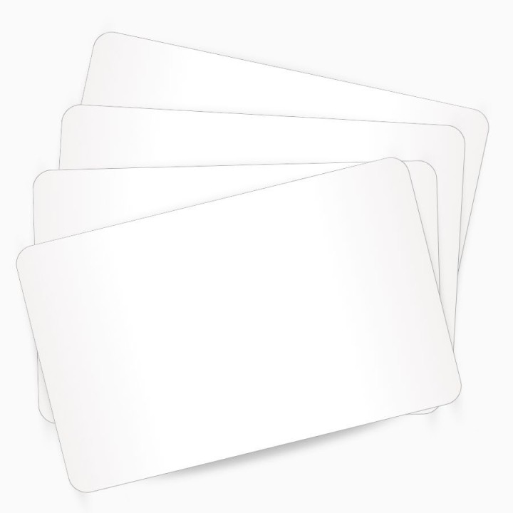 Carte PVC vierge Blanc Brillant ZEBRA  800050-167  – découvrez sur Althus-Office