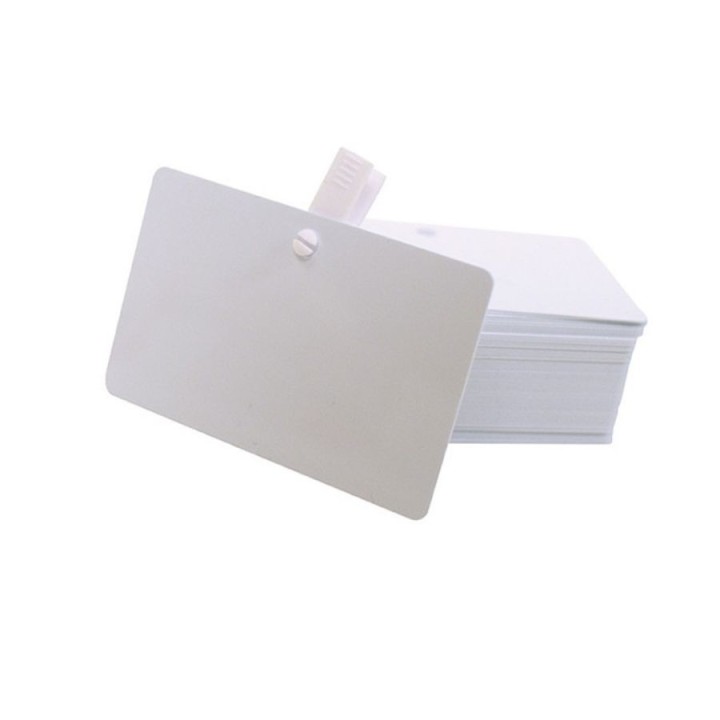 Carte plastique vierge EVOLIS  avec perforation ronde C4512 Blanche  pour carte client – commandez sur Althus-Office