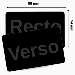Carte PVC vierge C8001 noir EVOLIS  – achetez sur Althus-Office