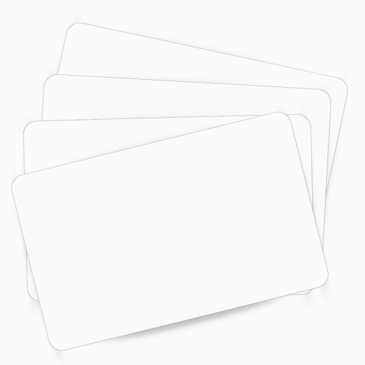 Lot de 500 cartes PVC vierges ZEBRA blanches pour badges et cartes personnalisées – achetez sur Althus-Office