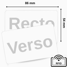 Carte PVC ZEBRA RFID UHF blanche vierge 800059-102-01 – commandez sur Althus-Office