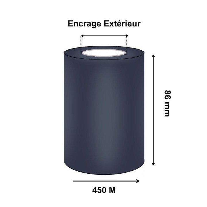 Ruban Transfert Thermique CIRE 86mmx450M AWR8 T63458IO