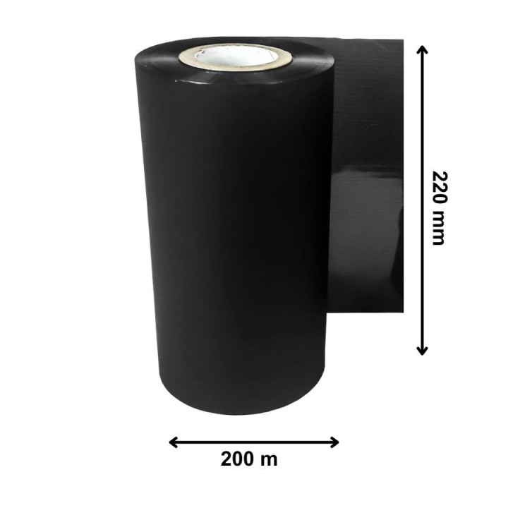 Ruban Transfert Thermique DTM PRINT Noir 220mmx200m TT06-220