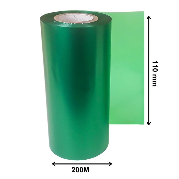 Ruban Transfert Thermique DTM PRINT Vert Fougère 110mm x 200m TT09-110