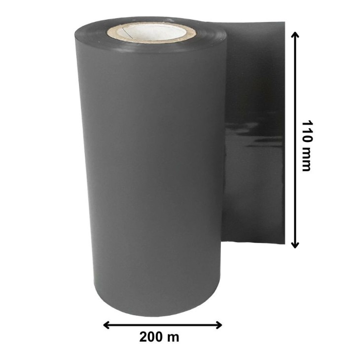 Ruban Transfert Thermique DTM PRINT Gris foncé 110mmx200m TT17-110