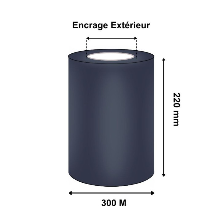 Ruban Transfert Thermique TOSHIBA CIRE Premium AW6F 220mmx300M B8530220AW6F