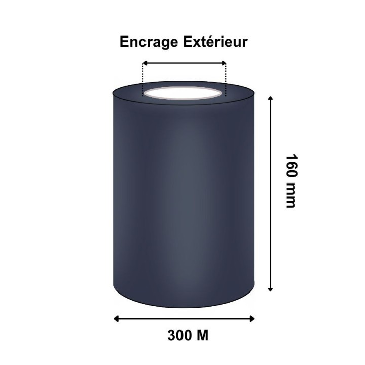 Ruban Transfert Thermique TOSHIBA CIRE/RESINE Standard AG3 160mmx300M B8530160AG3