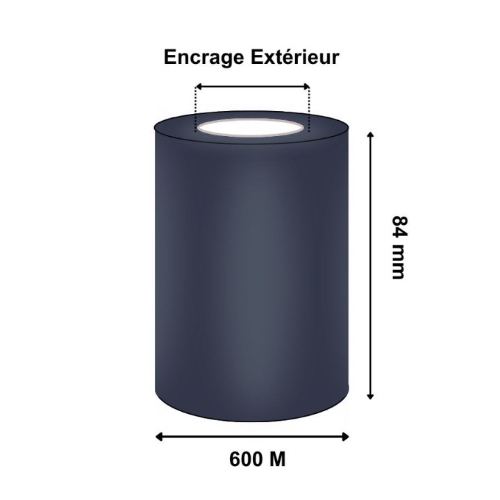 Ruban Transfert Thermique TOSHIBA CIRE/RESINE Standard AG1E 84mmx600M BX760084AG1E+