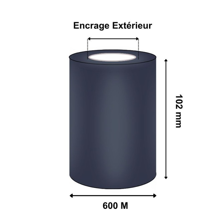 Ruban Transfert Thermique TOSHIBA CIRE/RESINE Standard AG2 102mmx600M BX760102AG2