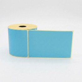 Étiquette en bobine Thermique Direct Bleu 100x150mm 13181