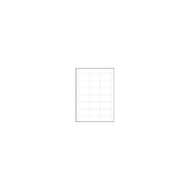 Inserts papier pour badges conférence 60 x 40 mm IDC 40.2 1456121