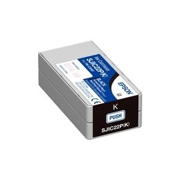 Cartouche jet d'encre Epson SJIC22P(C) Original - Noir - TM-C3500 Réf: C33S020601