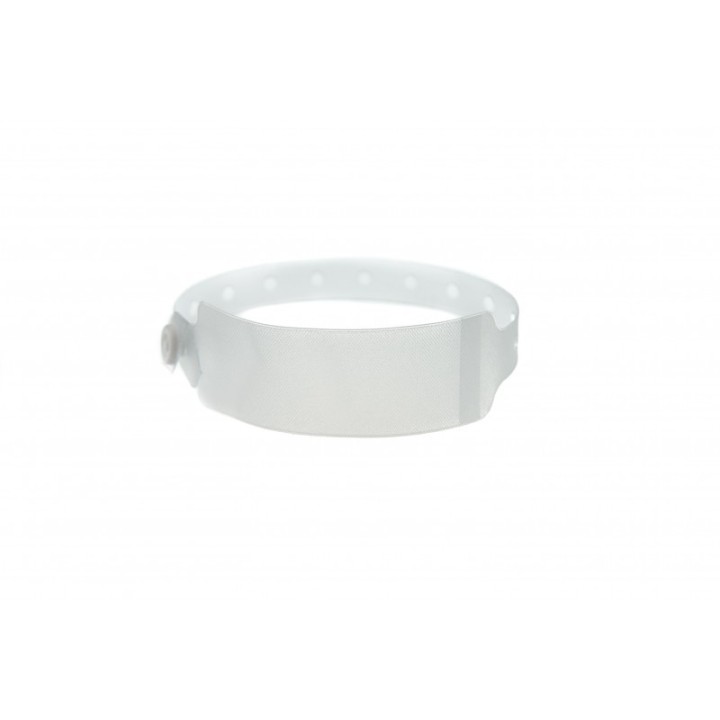 BRACELET EN VINYLE ADULTE HOPITAL AVEC ETIQUETTE TRANSPARENT 1474060