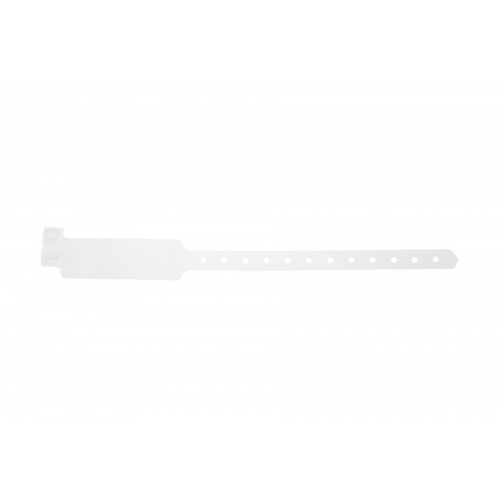 BRACELET EN VINYLE ADULTE HOPITAL AVEC ETIQUETTE TRANSPARENT 1474060