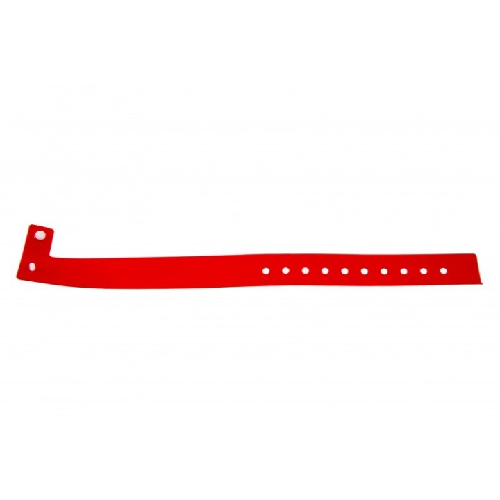 BRACELET VINYLE BRILLANT TYPE-L - Rouge vif Réf : 1474001