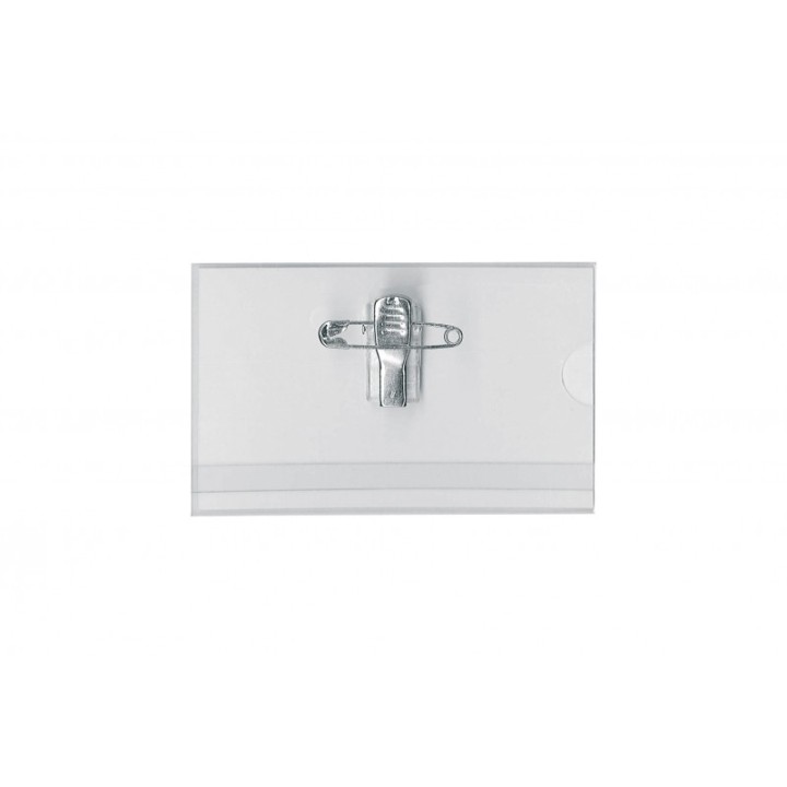 IDC 40 : BADGE CONFERENCE AVEC INSERT PAPIER BLANC - 90 x 58 mm Réf : 1456110