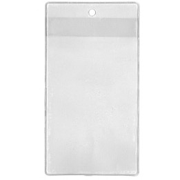 Porte-badge souple billet 80x135mm vertical transparent 1453180