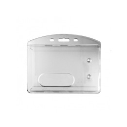 Porte-badge rigide dépoli extraction poussoir Horizontal - 1454112