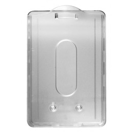 Porte-badge rigide dépoli extraction poussoir vertical 1 carte 1454113