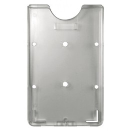 Porte-badge rigide monobloc incassable vertical transparent 1454200