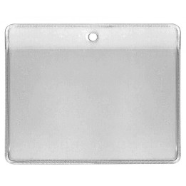 Porte-badge vinyle souple perforation ronde Horizontal 1453030