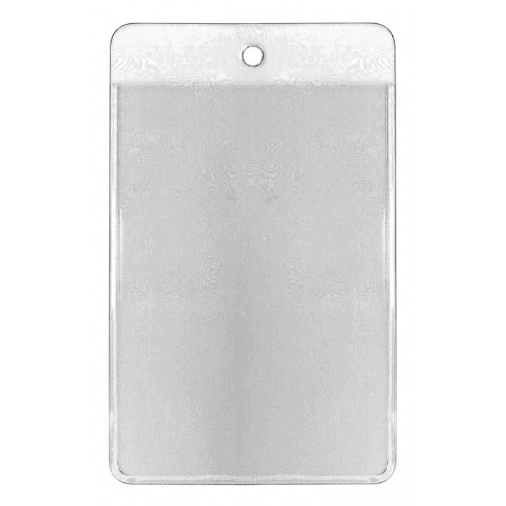 Porte-badge vinyle soupe perforation ronde Vertical 1453031
