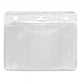 Porte-badge vinyle souple avec bandeau renforcé 2 cartes 1453300
