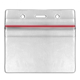 Porte-badge souple avec fermeture hermétique Horizontal 1453010
