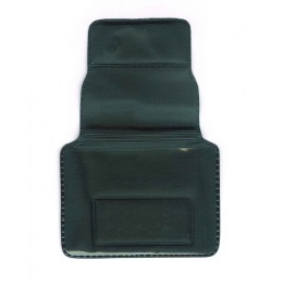 Porte-badge souple en vinyle noir aimanté Horizontal 1453510