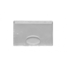 Porte-badge rigide étui carte dépoli horizontal 1452101