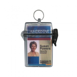 Boitier pour carte étanche transparent avec anneau Clearbox 1455000