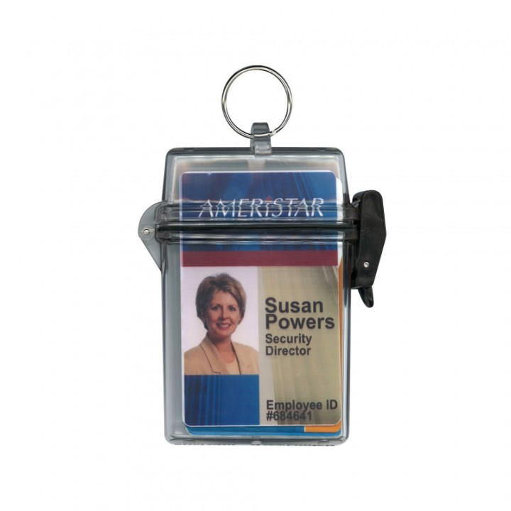 Boitier pour carte étanche transparent avec anneau Clearbox 1455000