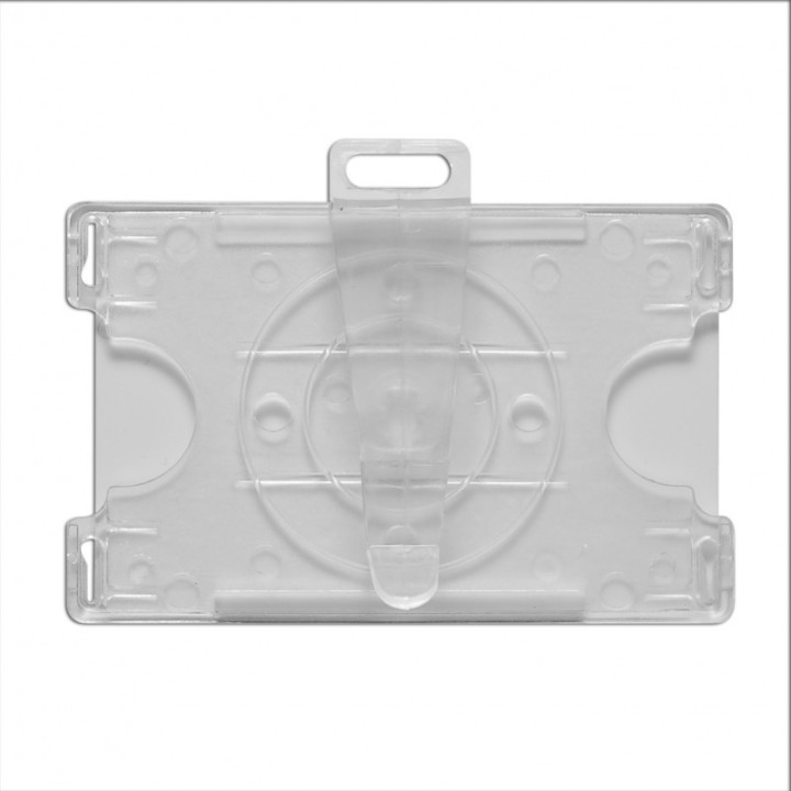 Porte-badge rigide avec pince amovible Translucide 1451420 - ALTHUS -