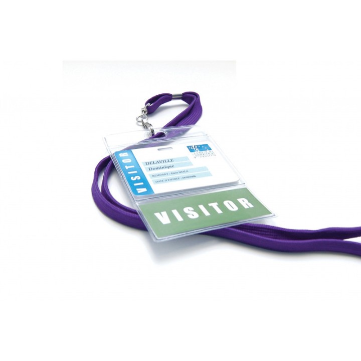 Porte-badge souple avec poche étiquette Vertical 1453200 - ALTHUS -
