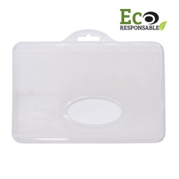 Porte-badge biodégradable végétal horizontal 1454240