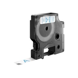 Rouleau étiquette DYMO standard Bleu sur Blanc 12mmx7 m S0720540