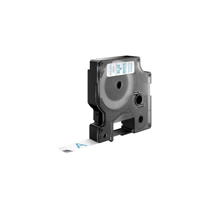 Rouleau étiquette DYMO standard Bleu sur Blanc 12mmx7 m S0720540