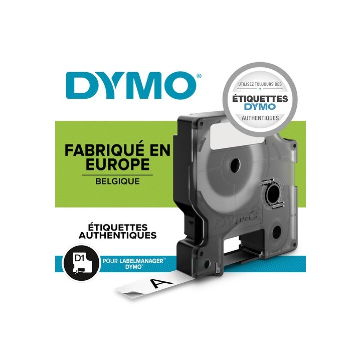 Rouleau étiquette DYMO standard Bleu sur Blanc 12mmx7 m S0720540