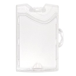 Porte-badge rigide 2 en 1 horizontal et vertical IDX 1454258