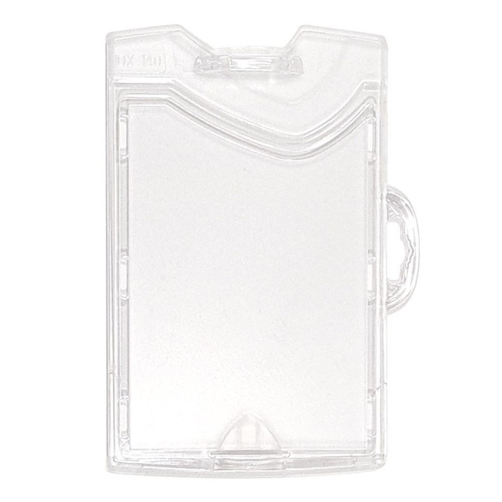 Porte-badge rigide 2 en 1 horizontal et vertical IDX 1454258