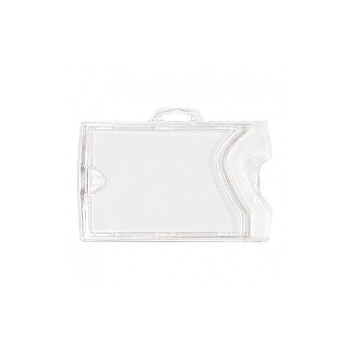 Porte-badge rigide 2 en 1 horizontal et vertical IDX 1454258