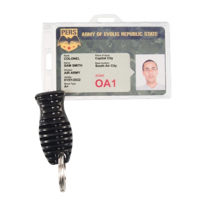 Porte-badge verrouillable ou à fermeture définitive IDS 1454232