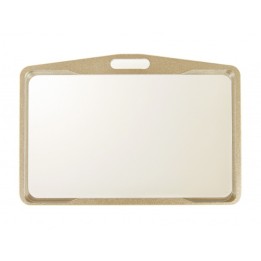 Porte-badge métallisé cuivré horizontal 1454271