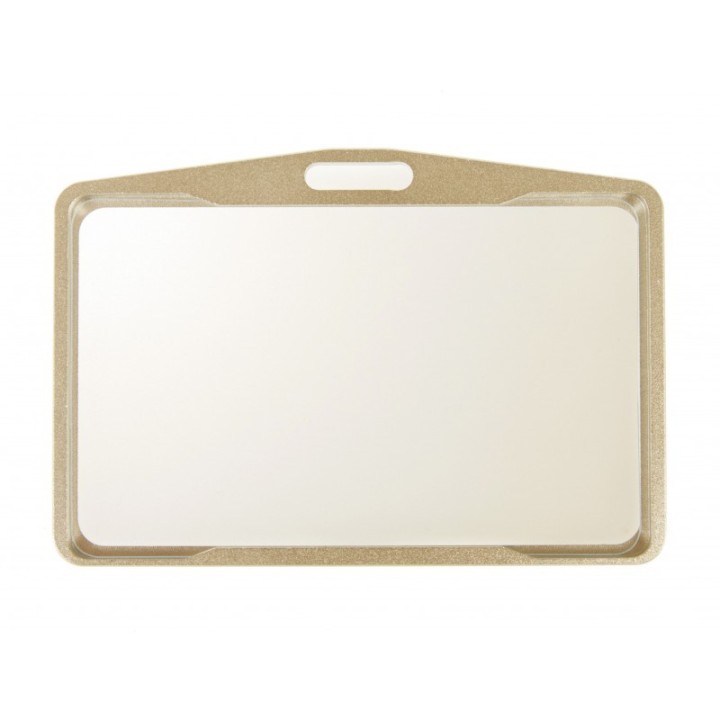 Porte-badge métallisé cuivré horizontal 1454271